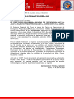 Nota de Prensa N°023 Coer - 2023
