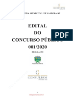 Edital concurso público Jandira 2020