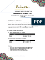 BULETIN KEJURNAS JUNIOR & U-15 2023 Riau, 1-4 JULI 2023