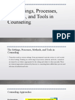 The Settings, Processes, Methods, and Tools in Counseling
