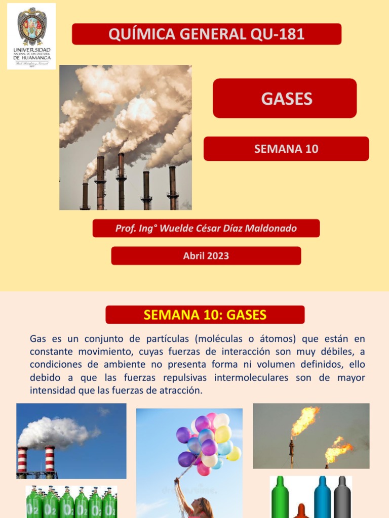 Semana 10 Gases | PDF