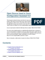Open Source Used in Cisco Configuration Assistant 3.2: 1.1 Apache Commons Beanutils 1.6.1