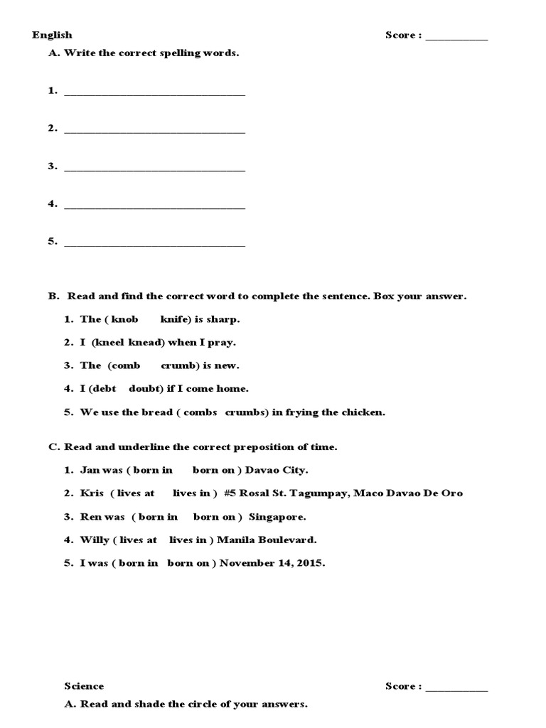 Evaluation Grades and Activities | PDF | Language Arts & Discipline