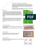 Tipos de Puntadas A Mano: Pespunte