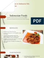 The List of Famously Indonesian Food