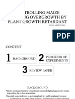 Controlling Maize Seedling Overgrowth by Plant Growth Retardant - DMV - 2022.01.14