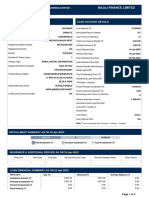 Statement of Account For 548Rddjc591821: Bajaj Finance Limited