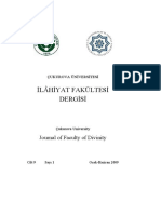 Lâh Yat Fakültes Derg S: Journal of Faculty of Divinity