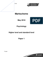 Psychology Paper 1 tz1 HLSL Markscheme