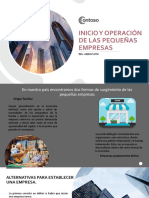 Inicio y Operación de Las Pequeñas Empresas