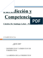 Jurisdicción y Competencia: Cátedra Dr. Santiago Labat - Procesal I