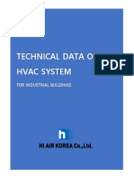 Technical data sheet for industrial HVAC systems