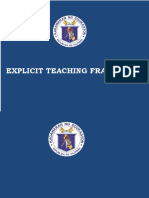Explicit Teaching Framework