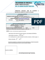 Declaracion Informativa Aduanal 2023 de Acuerdo A Providencia Administrativa Semat-Pc /Pa/Nº 137/2022