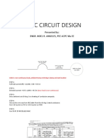 Basic circuit design and sizing for continuous and non-continuous loads