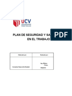 Plan de Seguridad Y Salud en El Trabajo: Elaborado Por: Revisado Por