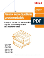 Manual de Solución de Problemas y Mantenimiento Diario: Leer Si No Se Ha Entendido Algún Punto o para El Mantenimiento