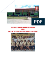 Proyecto Educativo Institucional 2022: I.E.P.M. 601326 "Benito Tuesta Cacique"
