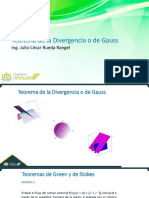 Teorema de La Divergencia o de Gauss: Ing. Julio César Rueda Rangel