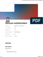 Java Pre Začiatočníkov