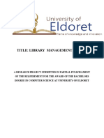 Title: Library Management System