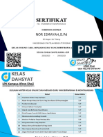 Sertifikat: LPK Kampus Afron Shoji