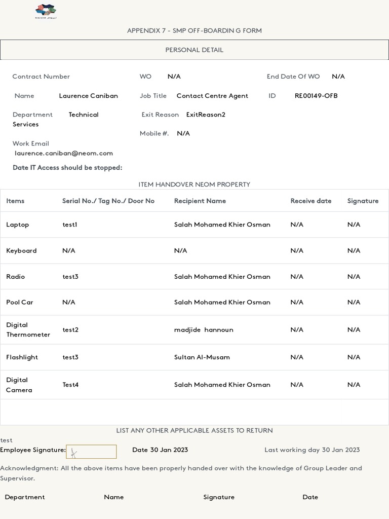 Off boarding form (17) PDF