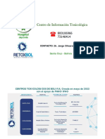 Centro de Información Toxicológica: CONTACTO: Dr. Jorge Olivares Manjon