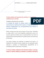 Teoria Sobre Naturaleza Del Estado Y Las Teorías Jurídicas Del Estado