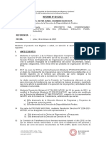 INFORME #001-2023-A: Dra. Reyna Isabel Huamani Huarcaya Asunto: Sustento .. Proyecto Vial Concesionado