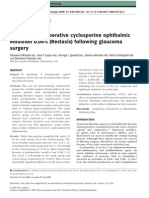 Effects of Postoperative Cyclosporine Ophthalmic