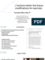 Exercises For Scoliosis Within The Braces and Brace Modifications For Exercises