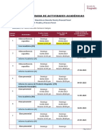 Cronograma DE Actividades Académicas