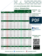 رﻮﻧ ﺪﺠﺴﻣ - Mosquée Nour: Horaires des prières pour le mois de Ramadan 2022 - Ville d'Annemasse