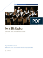 Proposta de Projeto Coral Elis Regina