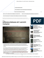 Difference Between AC1 and AC3 Contactor - Electrical Terminology