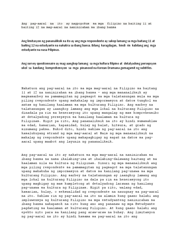 Fil Research Drafts | PDF
