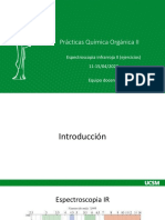 Prácticas Química Orgánica II: Espectroscopia Infrarroja II (Ejercicios) 11-15/04/2023 Equipo Docente