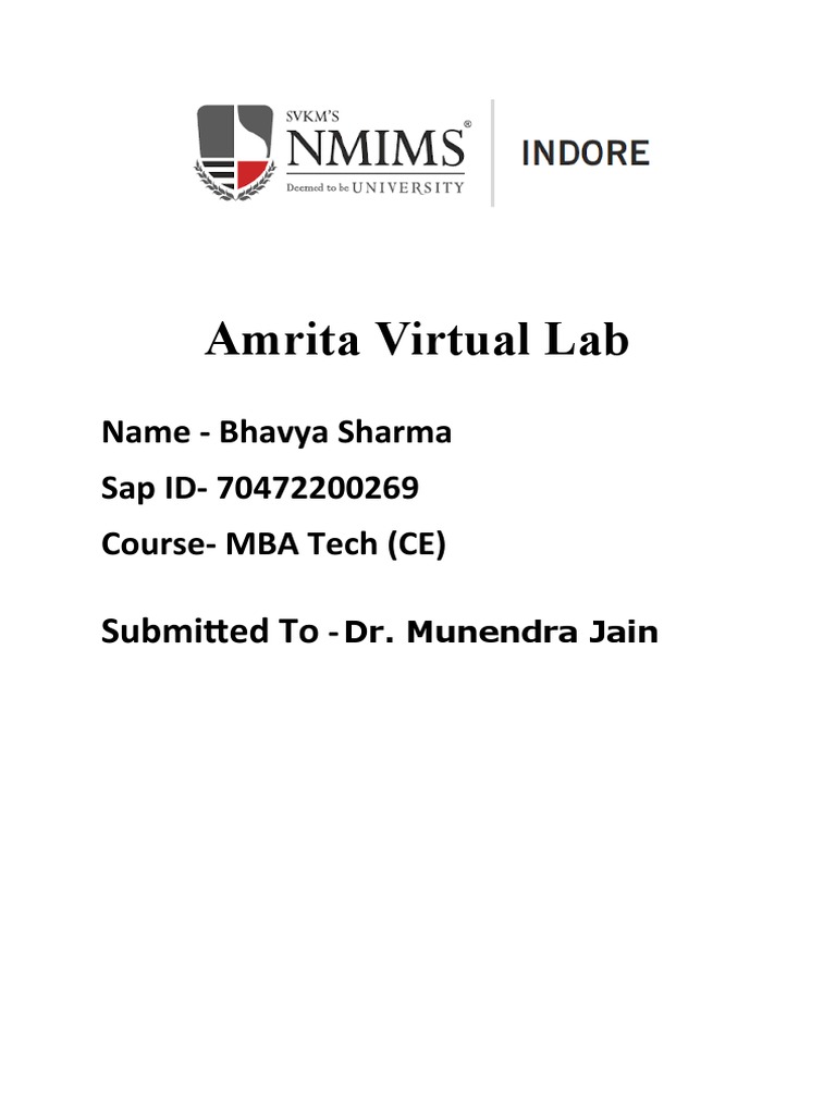 Amrita Virtual Lab Microbiology