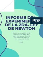 Informe Exp. de 2da Ley de Newton