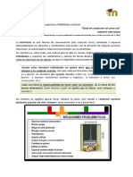 La asertividad: expresar tus derechos y sentimientos de forma directa