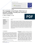 The Campaign To End Fistula - What Have We Learned? Findings of Facility and Community Needs Assessments