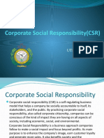 Corporate Social Responsibility (CSR) : Utkarsh Aryan 20BBA005