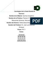 Práctica 5 Reacciones de Soluciones