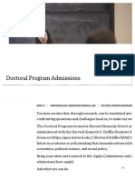 Doctoral Program Admissions - Harvard Kennedy School