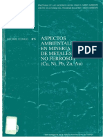 I T Aspectos Ales en Mineri, de Metales Noferroso. (Cu, Ni, PB, Z,, 'N, Iau)