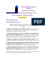 Derecho Procesal del Trabajo - Guía de Aprendizaje Colaborativa