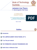 Transmission Line Theory: EE3004: Electromagnetic Field Theory