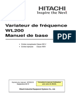 Variateur de Fréquence WL200 Manuel de Base: - Entrée Monophasée Classe 200 V - Entrée Triphasée Classe 400V