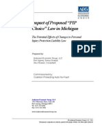 Anderson Economic Group: Impact of Proposed "PIP Choice" Law in Michigan: The Potential Effects of Changes To Personal Injury Protection Liability Law